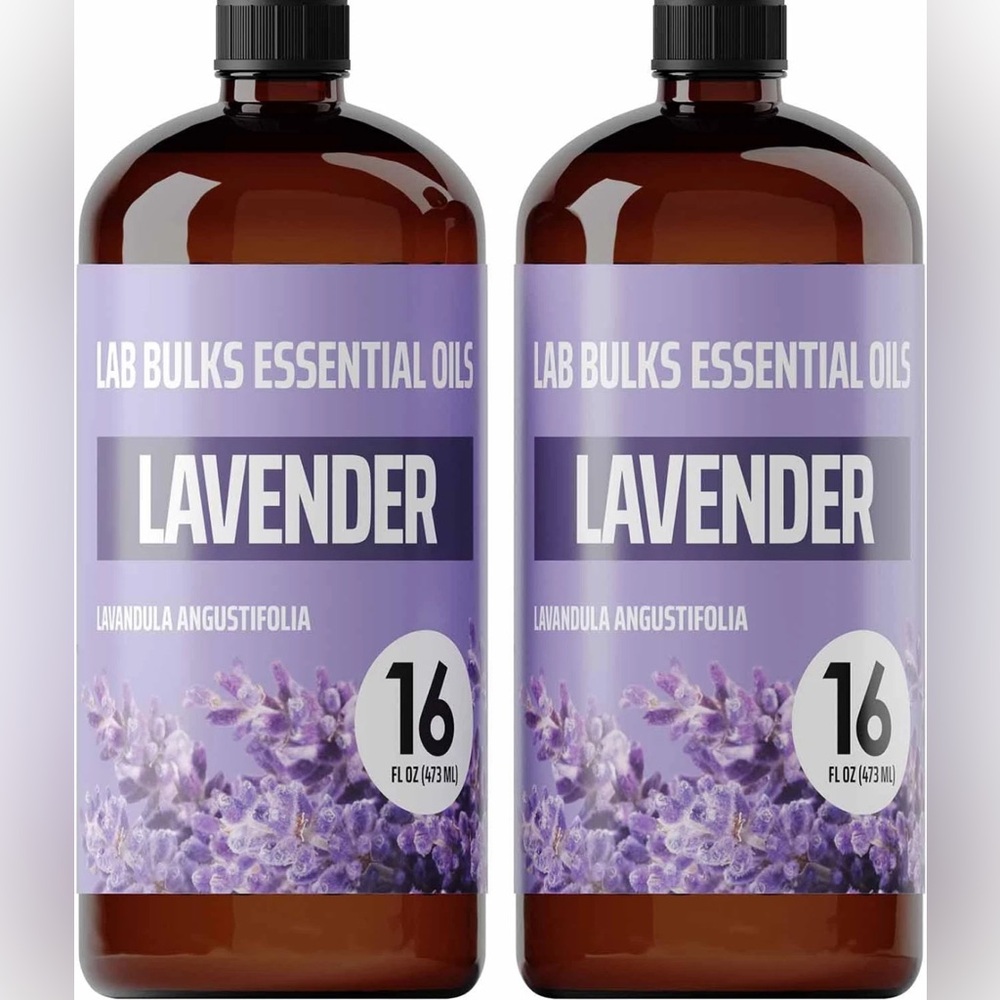 2pk-16 oz Lavender Essential Oil Bulk Aromatherapy Relaxation Stress Relief Gift
